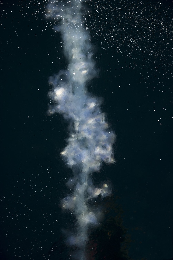 Победитель – 2 место. «Млечный путь льда Байкала», Anna Chizhikova, Фото сделано на Байкале в 2020 году, как будто небо и земля поменялись местами - Млечный путь и звезды на воде, созданные природой во льду.