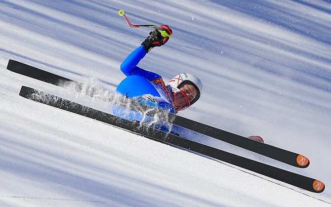 Итальянская горнолыжница Фредерика Бриньон © ALEXANDER KLEIN/AFP