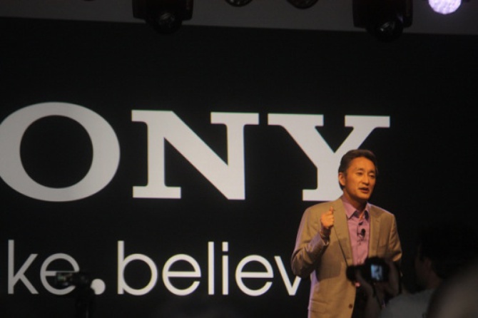 Генеральный директор Sony Кадзуо Хирай перед появлением «синего экрана смерти»