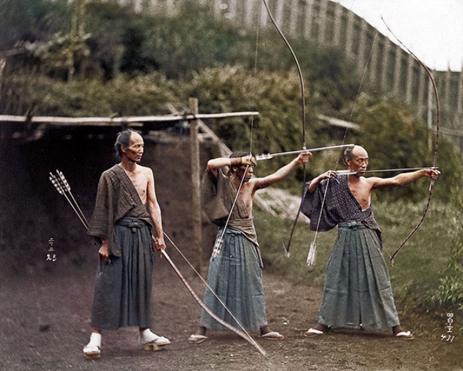 Японские лучники, 1860