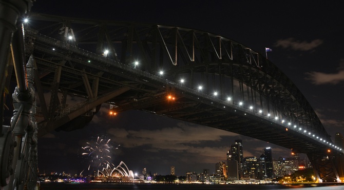 Мост Харбор-Бридж, Сидней, Австралия. Peter Parks/AFP/Getty Images
