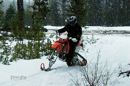 Снежный мотоцикл - Snowbike