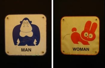 Туалетные указатели разных стран
