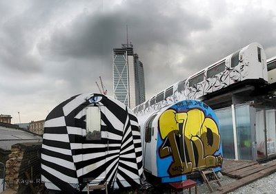 Граффити на лондонских поездах