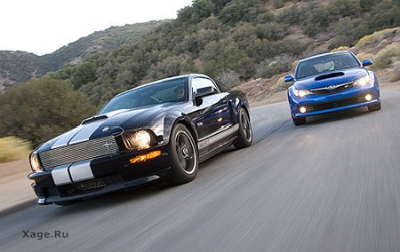 Mustang Shelby GT vs. Subaru Impreza
