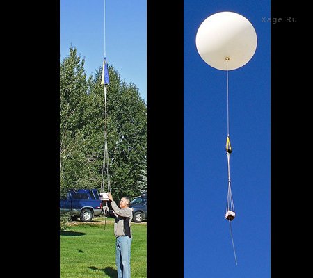 Воздушный шарик в космос