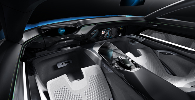 Peugeot Instinct — футуристический концепт автономного электрокара