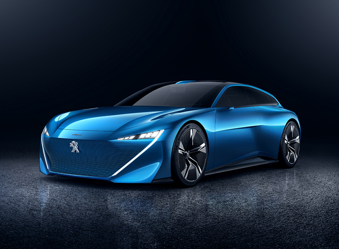 Peugeot Instinct — футуристический концепт автономного электрокара