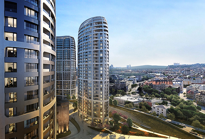 Zaha Hadid Architects раскрыла план «Небесного парка» для Братиславы
