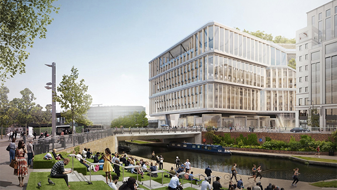 Google поделилась первыми изображениями новой штаб-квартиры в Лондоне с садом на крыше
