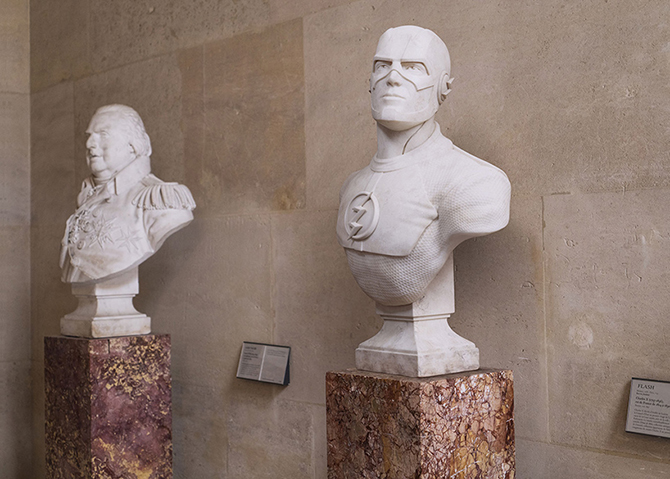 «Каменные герои», или как французский фотограф увековечил идолов из культовых комиксов