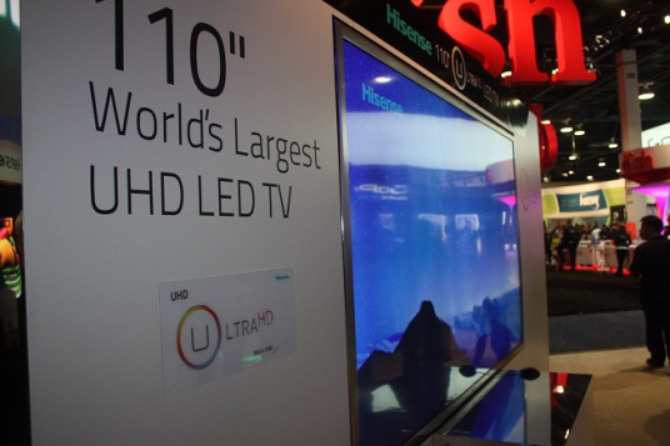 Hisense презентовала 110-дюймовый 4K Ultra HD LED TV