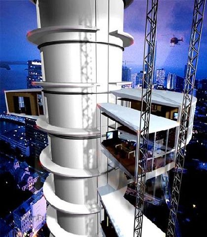 Жемчужина Дубаи - вращающаяся башня