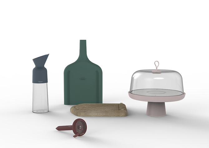 Графические формы в «эволюционном» наборе кухонных инструментов