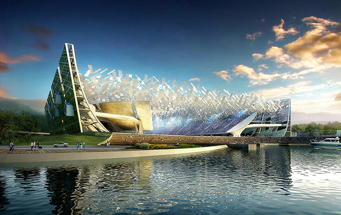 В Олимпийском музее показывают прошлое и будущее стадионов
